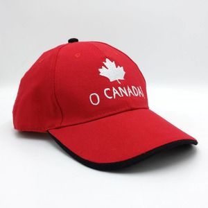 Canada Day Cotton Canvas Trucker Hat Strapback Baseball Cap Red New With Tags